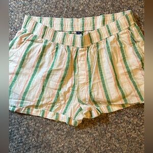 High Waisted Linen Shorts